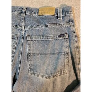 Clench Jeans Mens 36x32 Blue Straight Skater Loose Pants Adult 36 Y2K Baggy